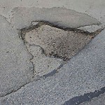 Pothole at 42 Jamaica Rd