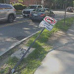 Damaged Sign at 1757 Beacon St