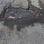 Pothole at 20 Randolph Rd, Chestnut Hill