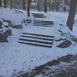 Unshoveled/Icy Sidewalk at 96 Grove St, Chestnut Hill