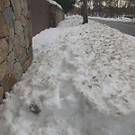 Unshoveled/Icy Sidewalk at 420 Newton St, Chestnut Hill