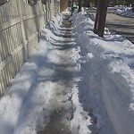 Unshoveled/Icy Sidewalk at 110 Middlesex Rd, Chestnut Hill