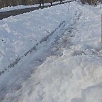 Unshoveled/Icy Sidewalk at Brookline Ave @ Aspinwall Ave