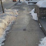 Unshoveled/Icy Sidewalk at 110 Dean Rd