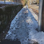 Unshoveled/Icy Sidewalk at 130 Buckminster Rd