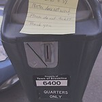 Broken Parking Meter at 1–13 Green St