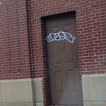 Graffiti at 18 Aspinwall Ave