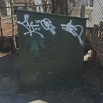 Graffiti at 2–98 Harvard Pl